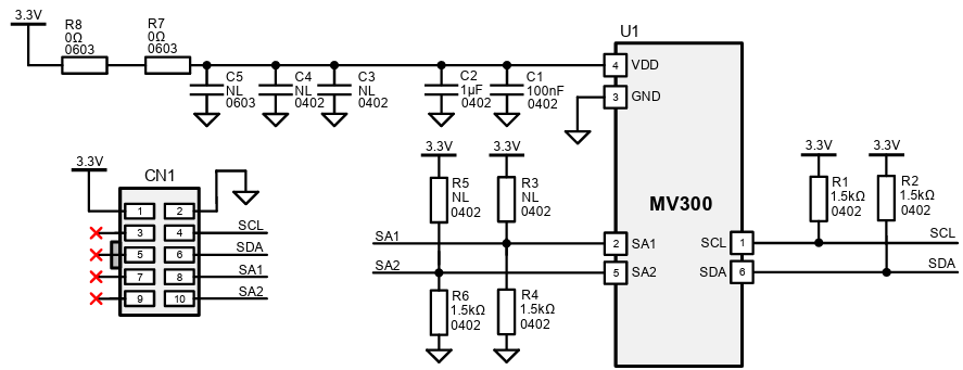 Schematic - Monolithic Power Systems (MPS) TBMV300 Development Boards